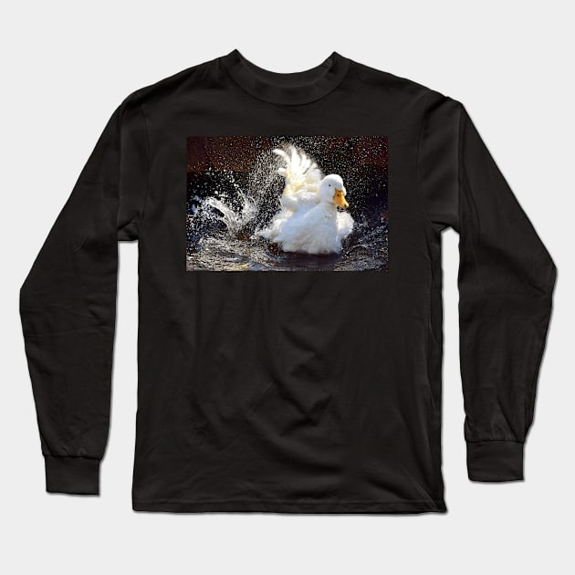 "Duck's Bathtime" Long Sleeve T-Shirt by Colette22